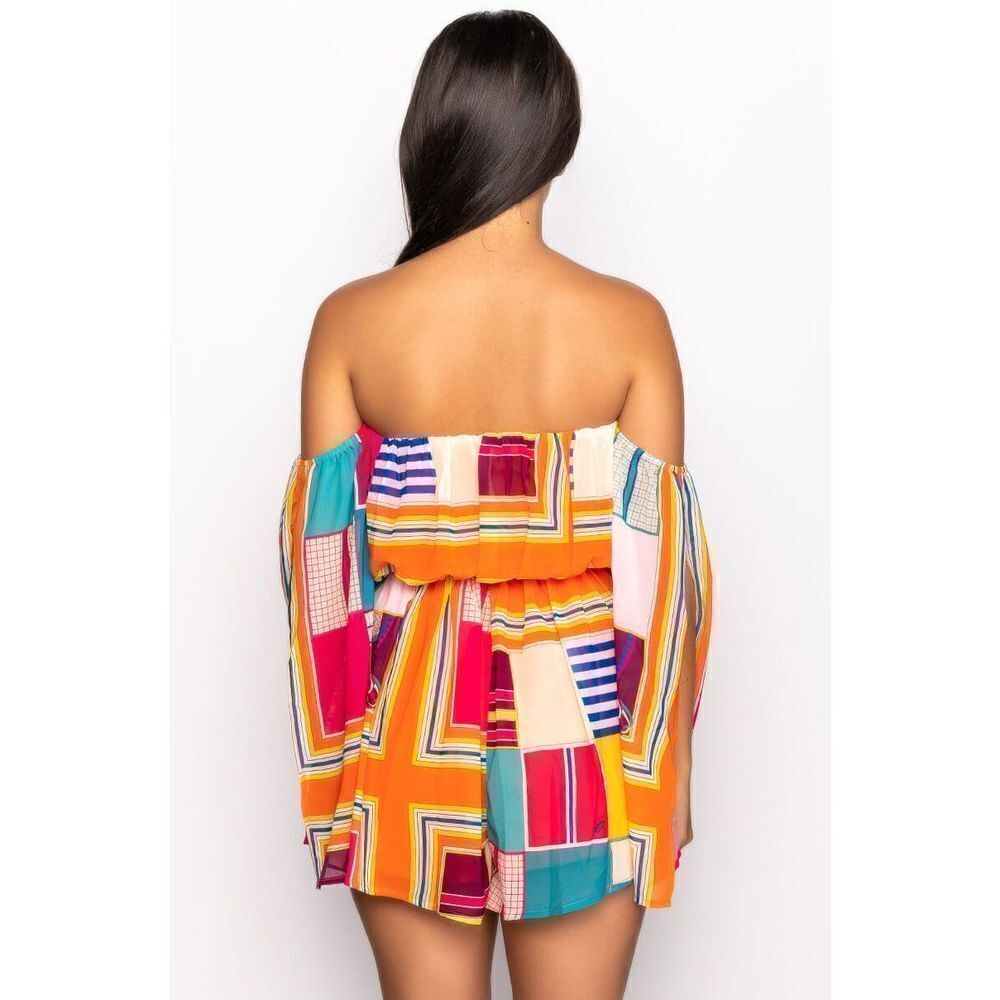 TRY ME OFF THE SHOULDER ROMPER - Picture 5 of 7